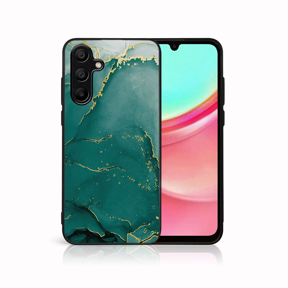 MY ART Husă De Protecție Pentru Samsung Galaxy A35 5G GREEN MARBLE (145)