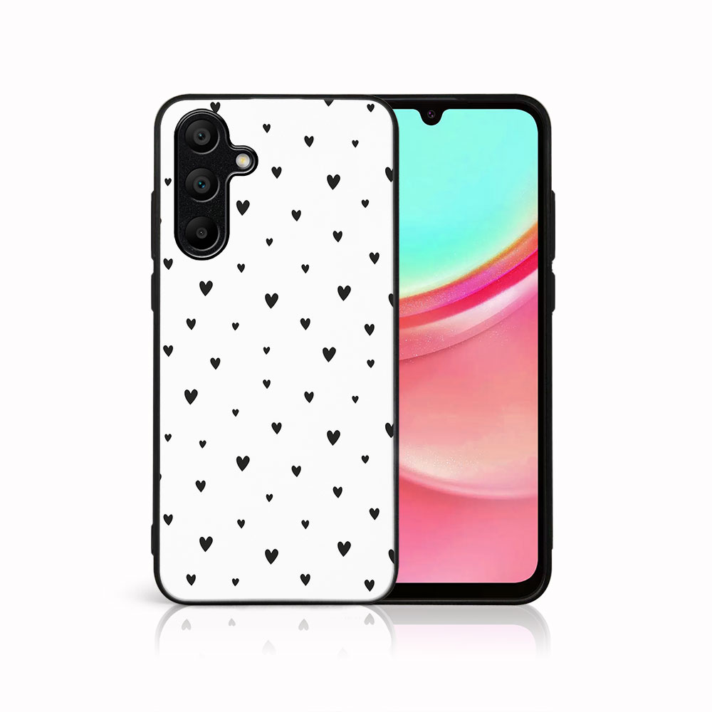 MY ART Husă De Protecție Pentru Samsung Galaxy A35 5G BLACK HEARTS (167)