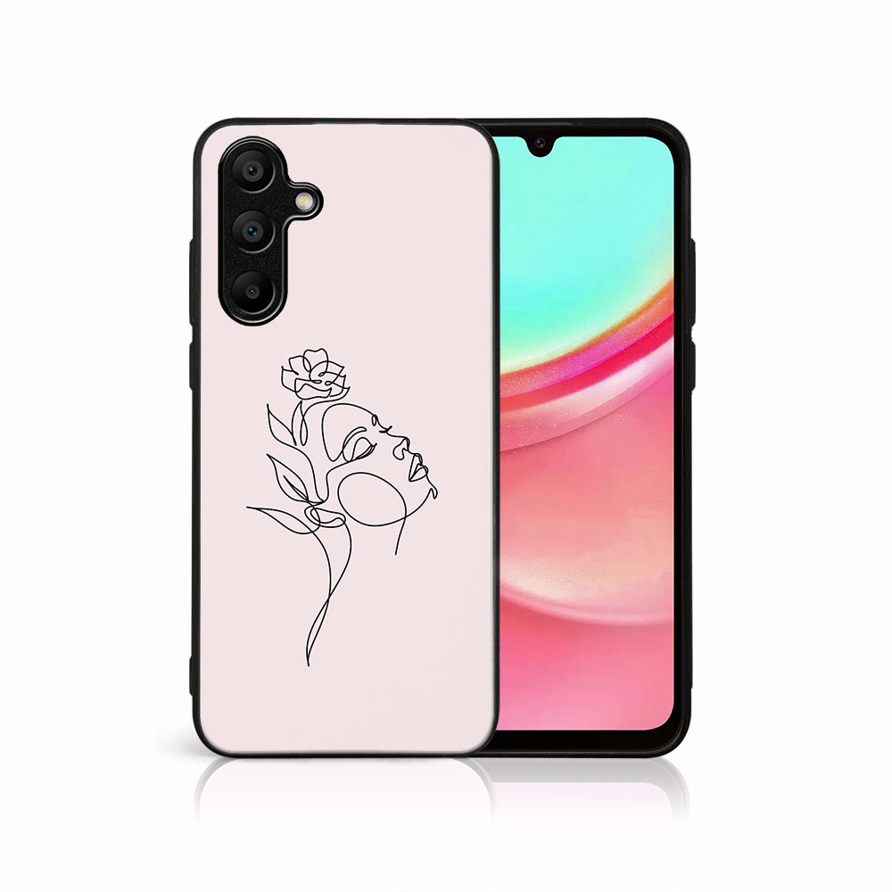 MY ART Husă De Protecție Pentru Samsung Galaxy A35 5G ROSE GIRL (198)