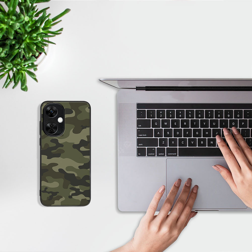 MY ART Husă De Protecție Pentru OnePlus Nord CE 3 Lite 5G GREEN CAMO (235)