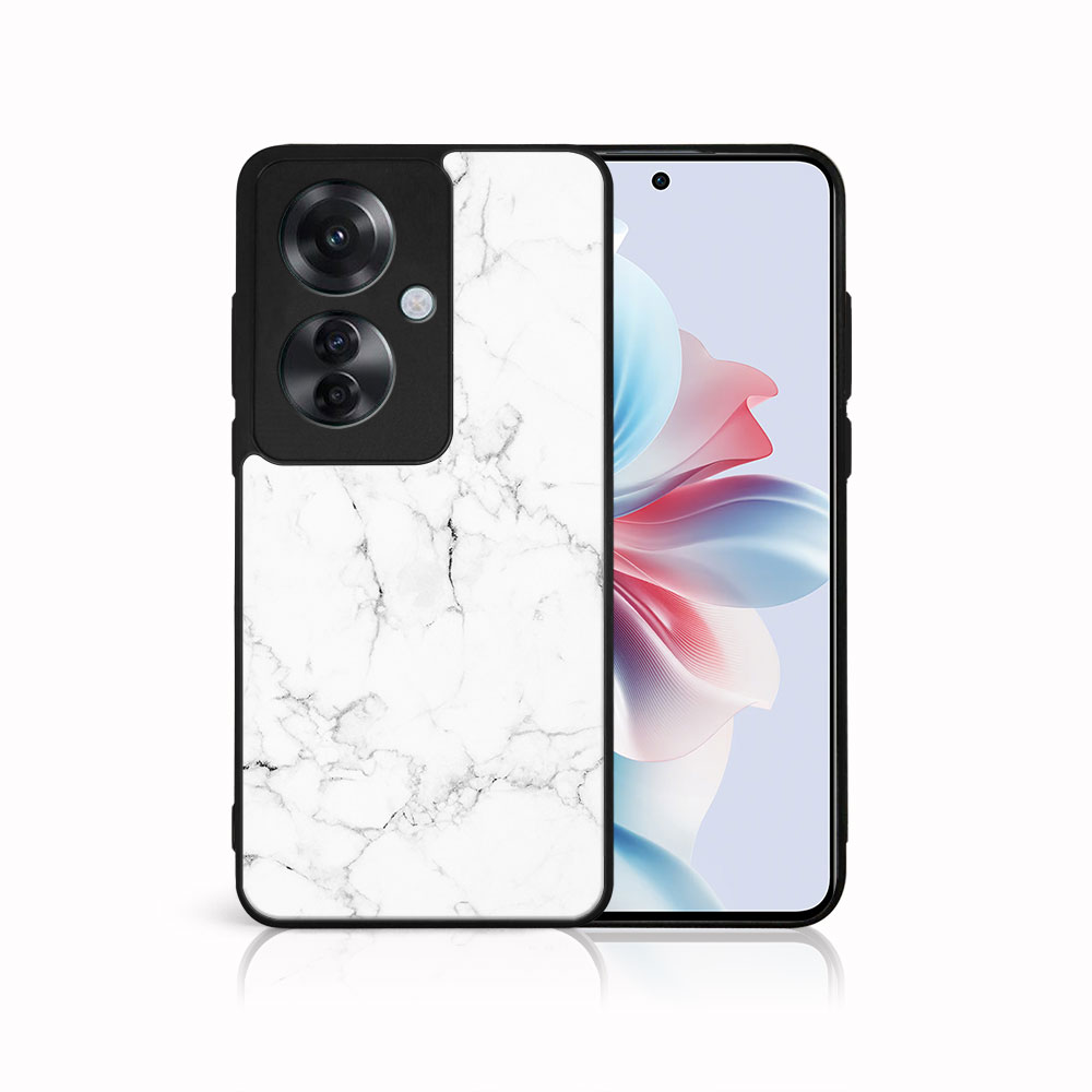 MY ART Husă De Protecție Pentru Oppo Reno11 F 5G WHITE MARBLE (144)