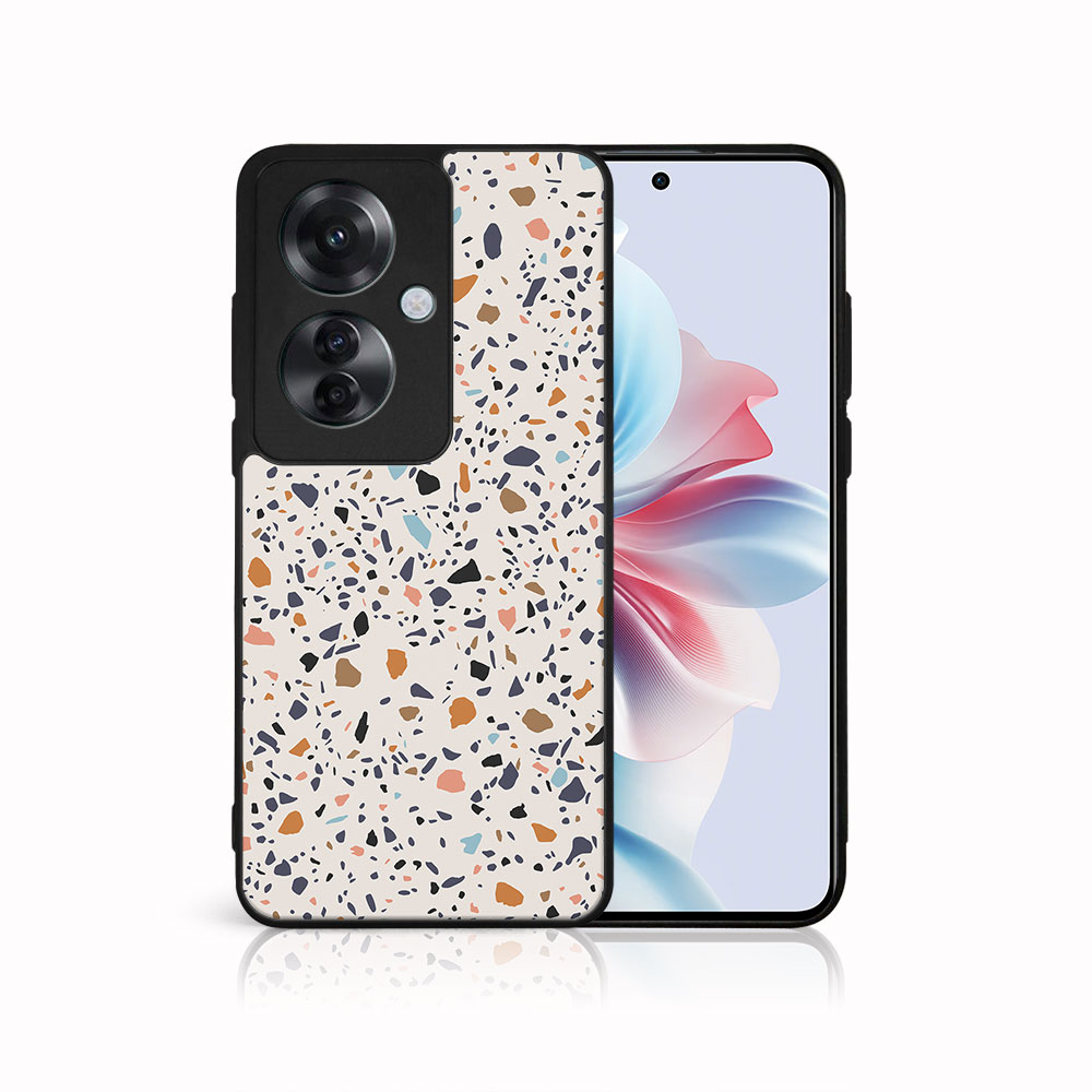 MY ART Husă De Protecție Pentru Oppo Reno11 F 5G BEIGE TERRAZZO (162)