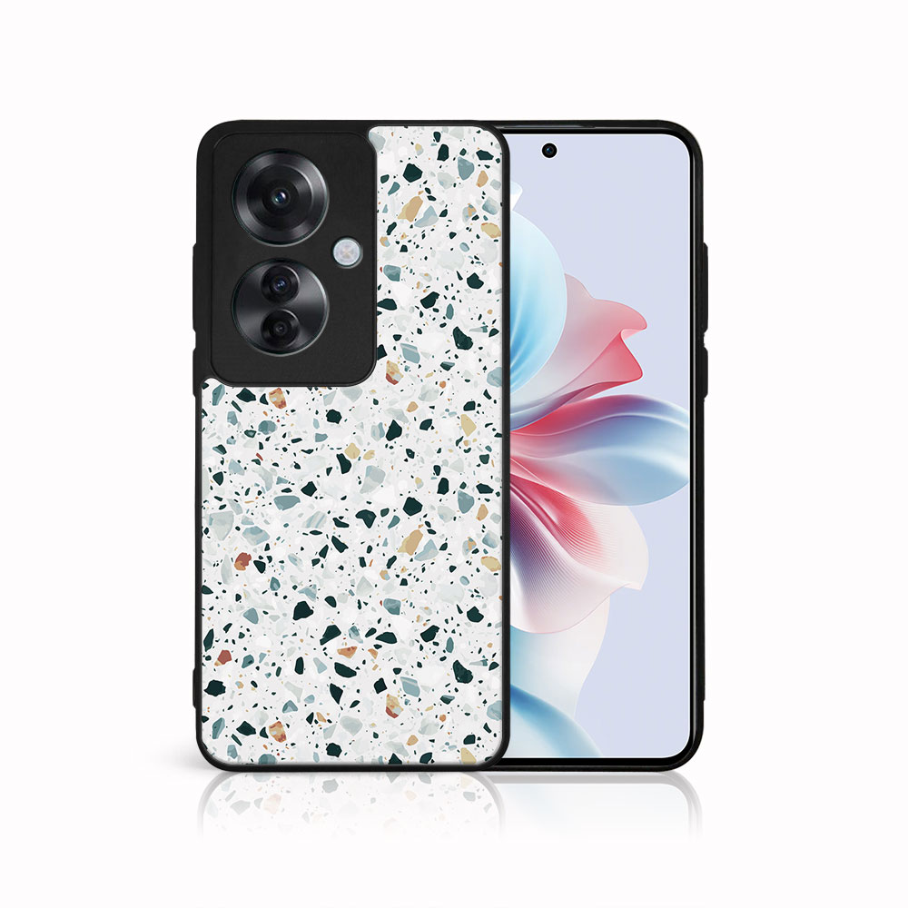 MY ART Husă De Protecție Pentru Oppo Reno11 F 5G GREY TERRAZZO (163)