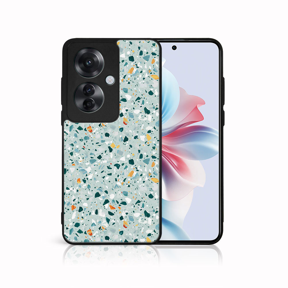 MY ART Husă De Protecție Pentru Oppo Reno11 F 5G BLUE TERRAZZO (164)