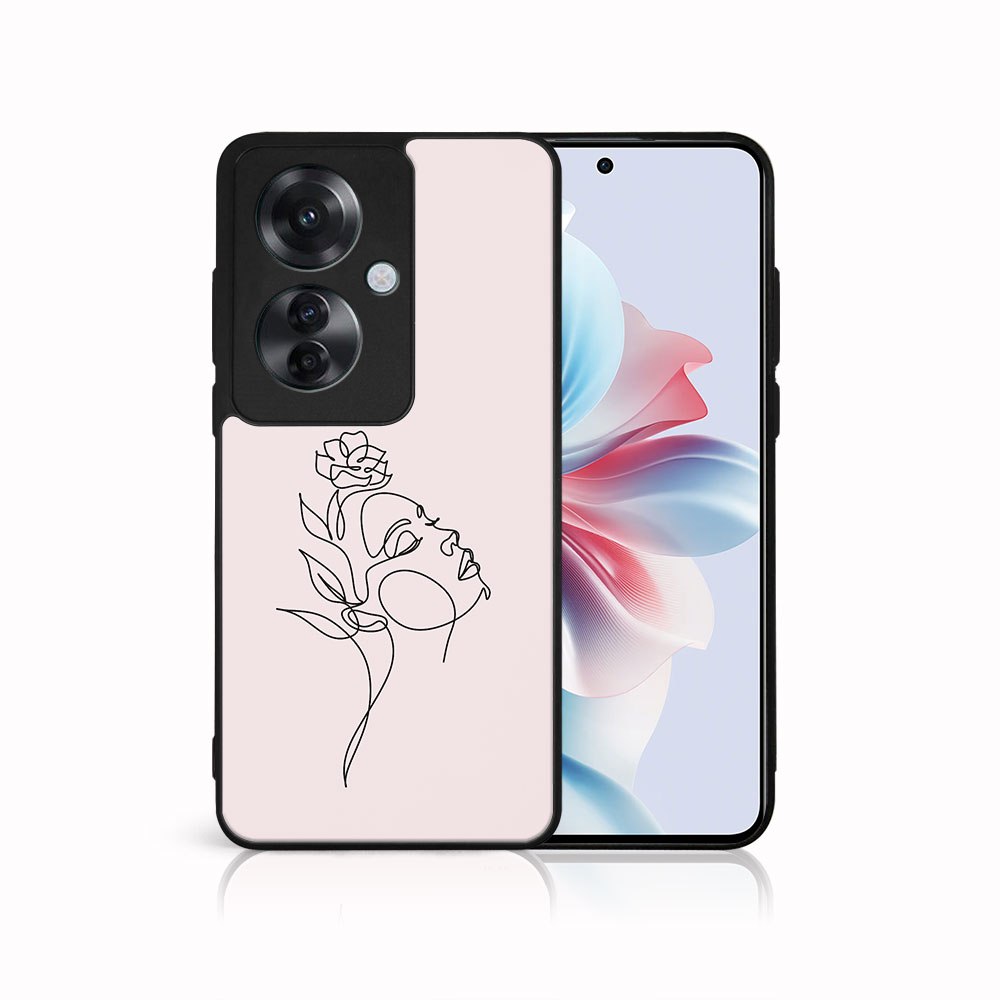 MY ART Husă De Protecție Pentru Oppo Reno11 F 5G ROSE GIRL (198)