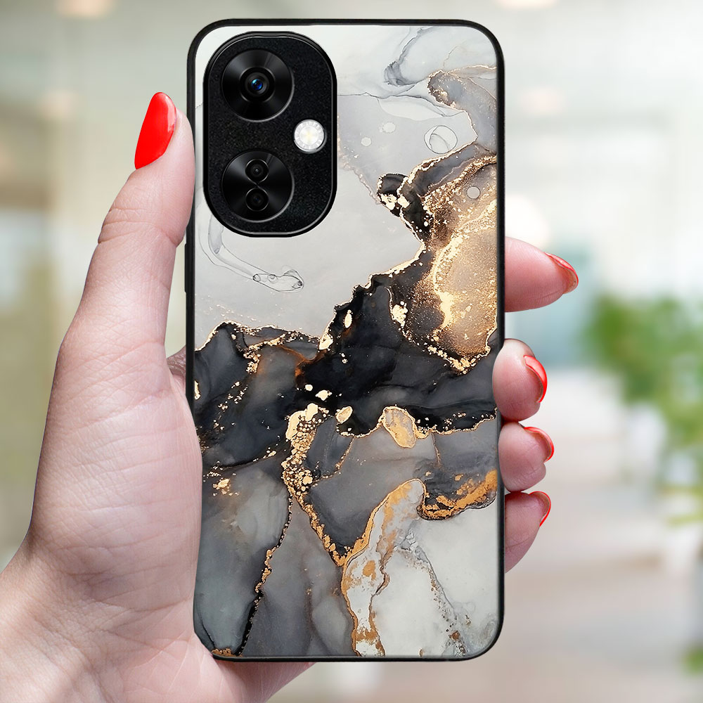 MY ART Husă De Protecție Pentru OnePlus Nord CE 3 Lite 5G GREY MARBLE (140)