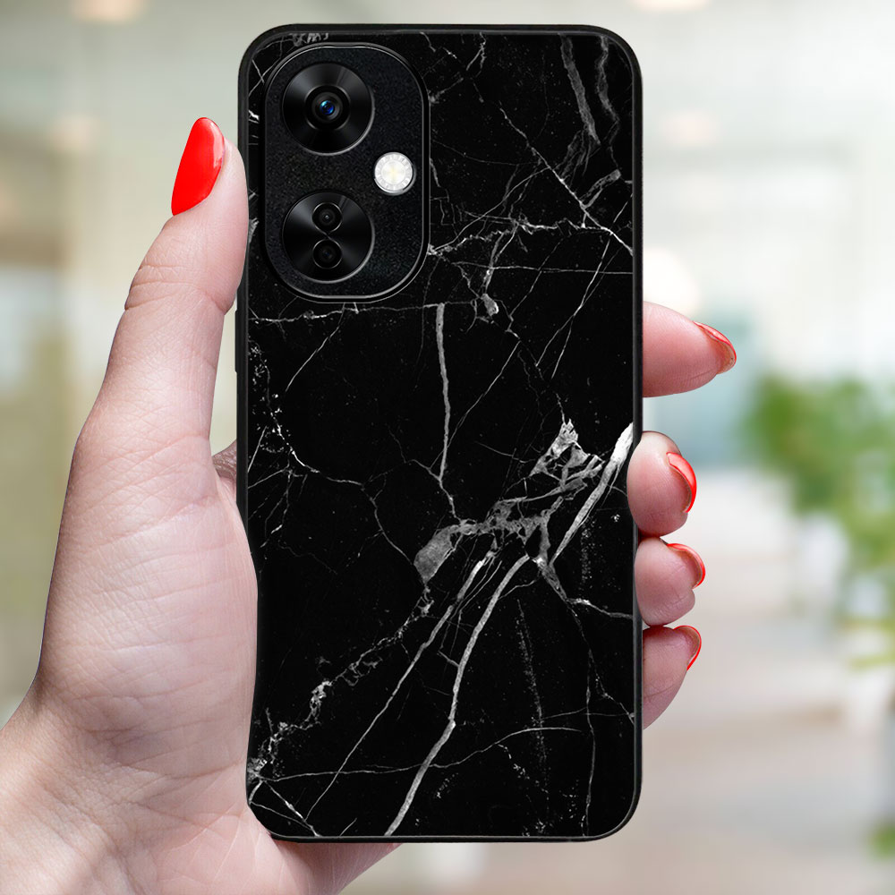 MY ART Husă De Protecție Pentru OnePlus Nord CE 3 Lite 5G BLACK MARBLE (142)