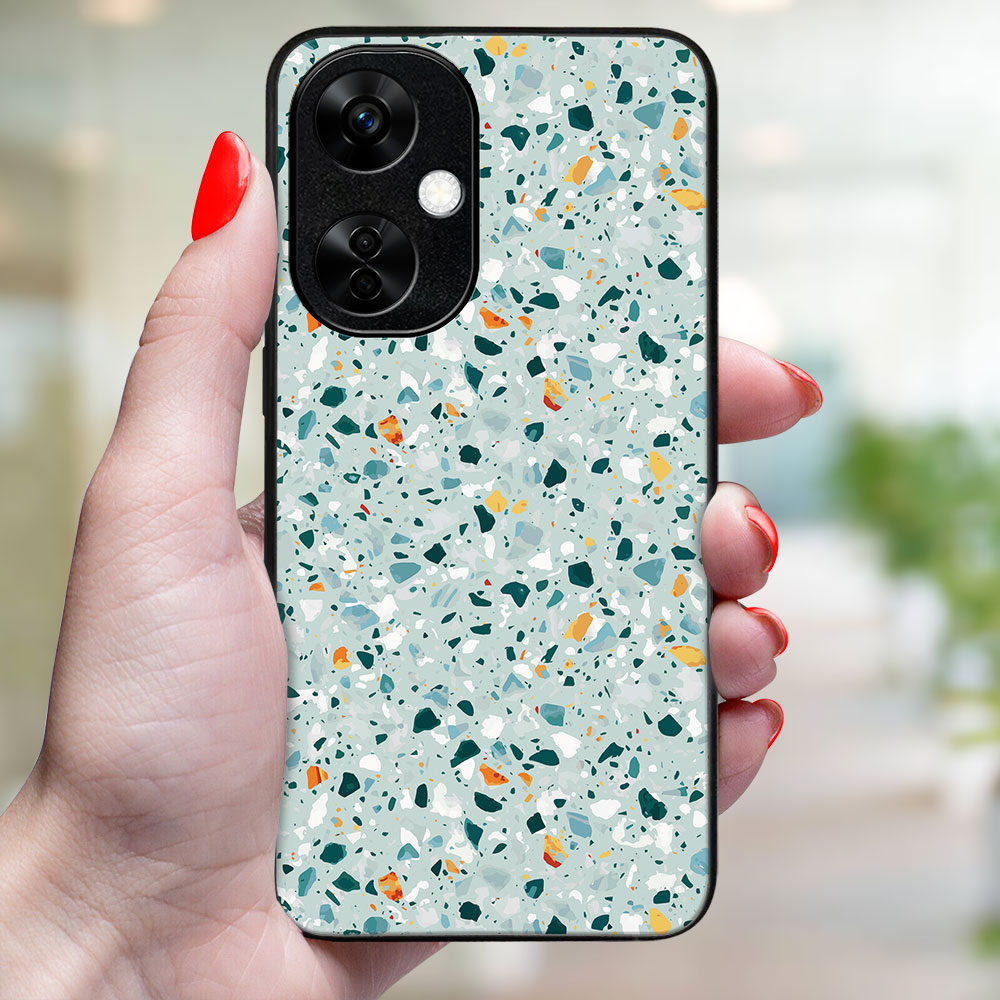 MY ART Husă De Protecție Pentru OnePlus Nord CE 3 Lite 5G BLUE TERRAZZO (164)