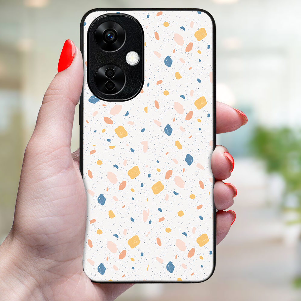 MY ART Husă De Protecție Pentru OnePlus Nord CE 3 Lite 5G ORANGE TERRAZZO (165)