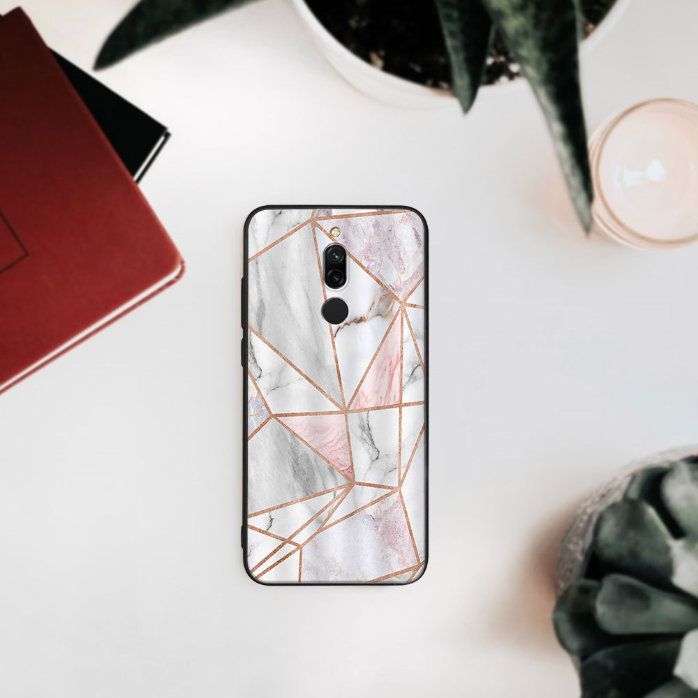 MY ART Husă De Protecție Xiaomi Redmi 8 - MARBLE PINK (143)