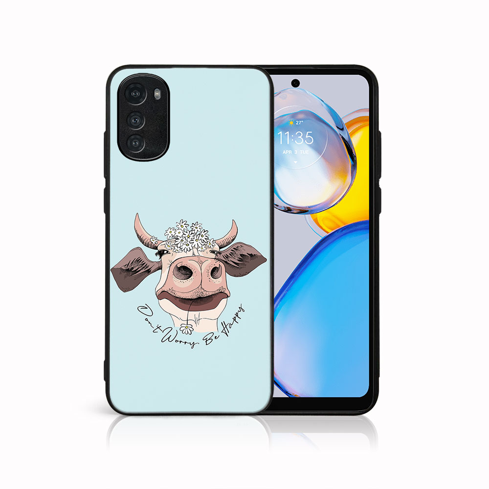 MY ART Husă De Protecție Pentru Motorola Moto E32 / E32s HAPPY COW (181)