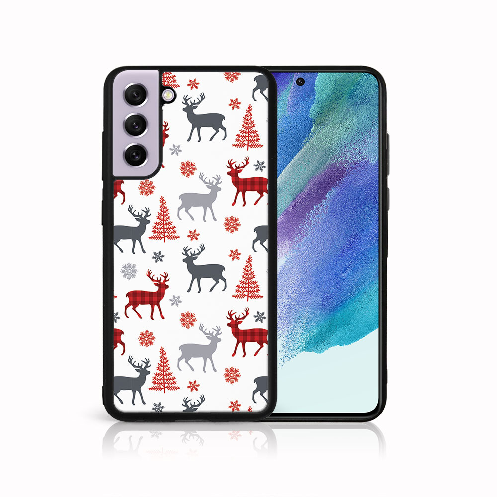 Husă MY ART Cu Design De Crăciun Samsung Galaxy S21 FE 5G DEER (068)