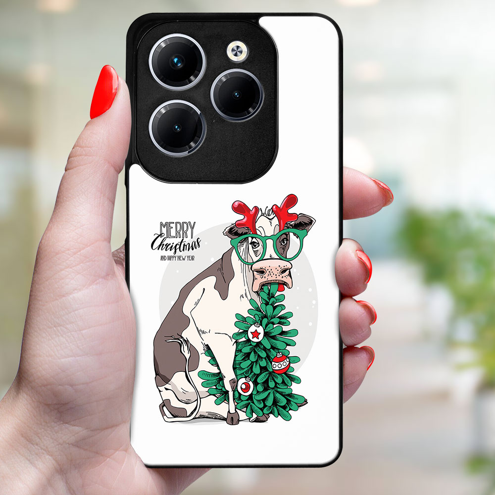 MY ART Husă Cu Design De Crăciun Infinix Hot 40 / Hot 40 Pro MERRY CHRISTMAS (074)