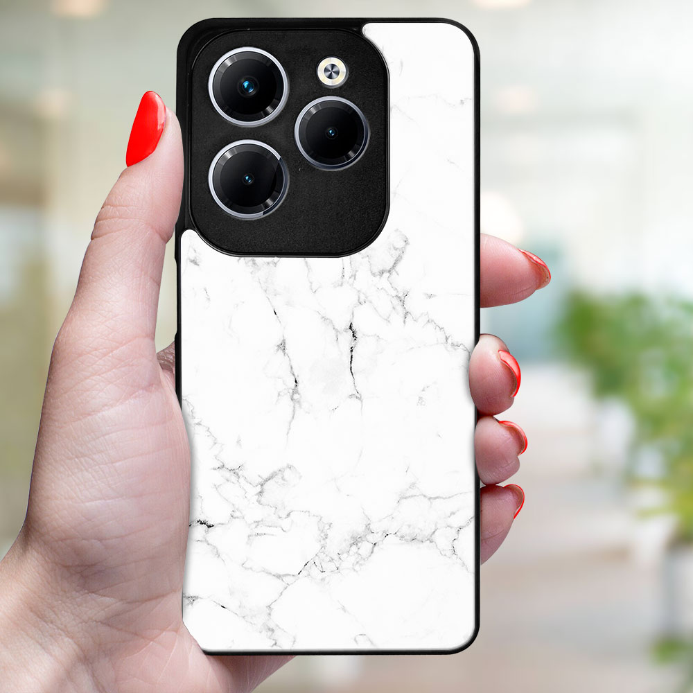 MY ART Capac De Protecție Pentru Infinix Hot 40 / Hot 40 Pentru WHITE MARBLE (144)