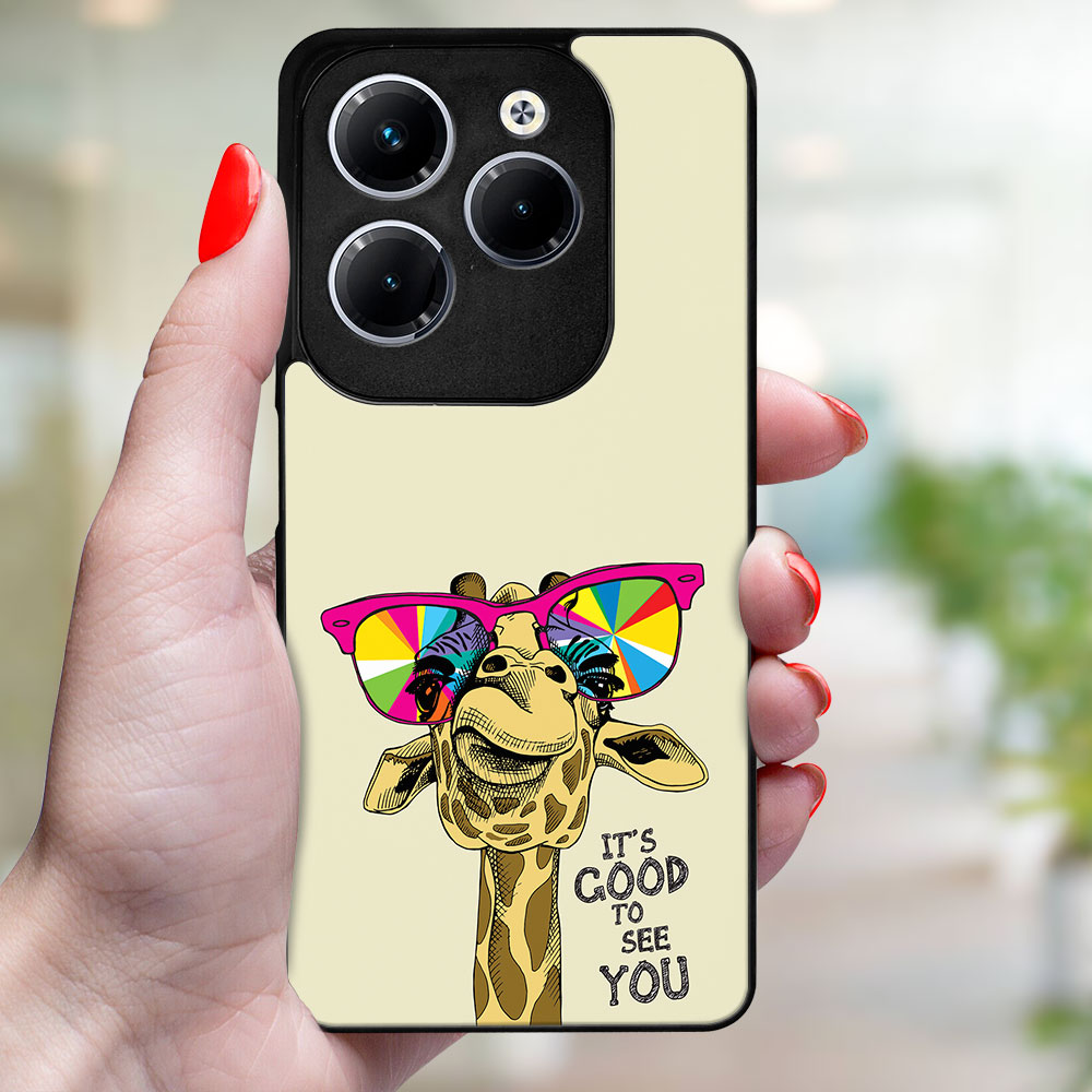 MY ART Husă De Protecție Pentru Infinix Hot 40 / Hot 40 Pro GIRAFFE (180)