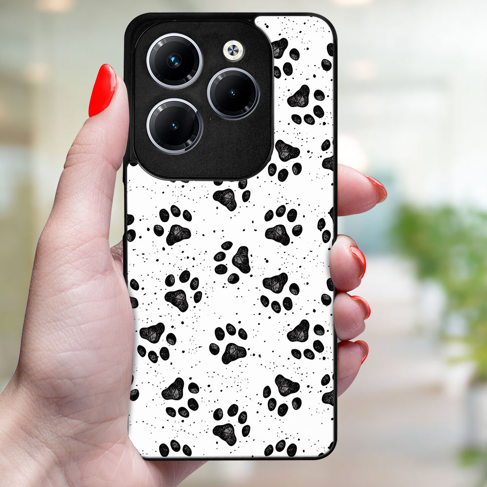 MY ART Husă De Protecție Pentru Infinix Hot 40 / Hot 40 Pro PAWS (185)