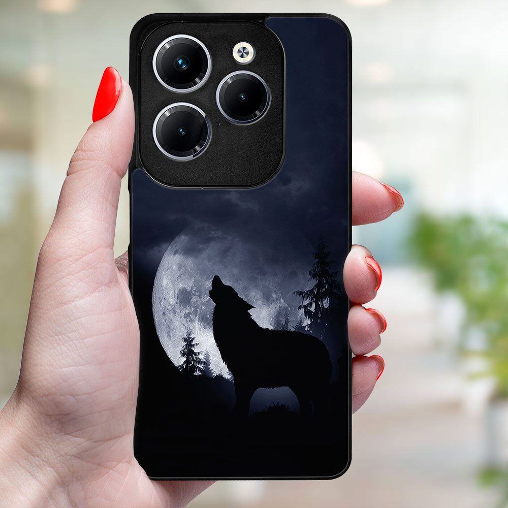 MY ART Husă De Protecție Pentru Infinix Hot 40 / Hot 40 Pro WOLF (247)