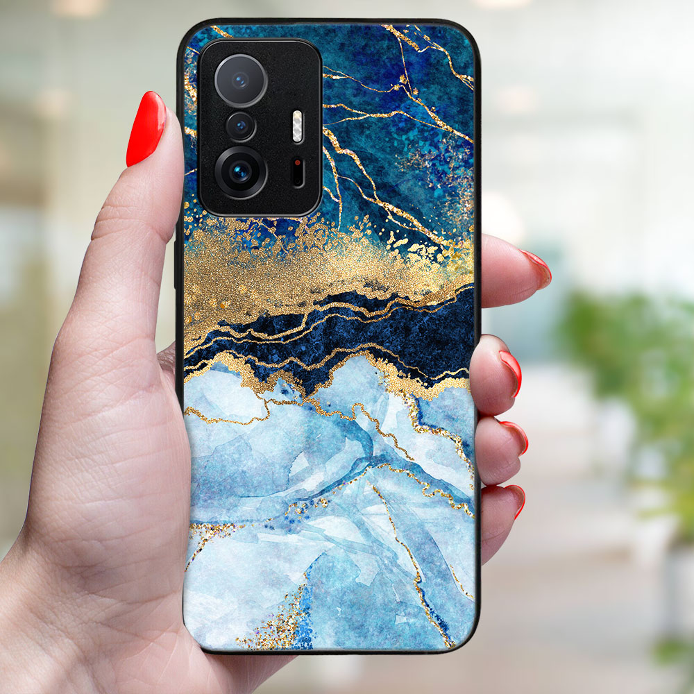 MY ART Capac De Protecție Pentru Xiaomi 11T / 11T Pro BLUE MARBLE (141)