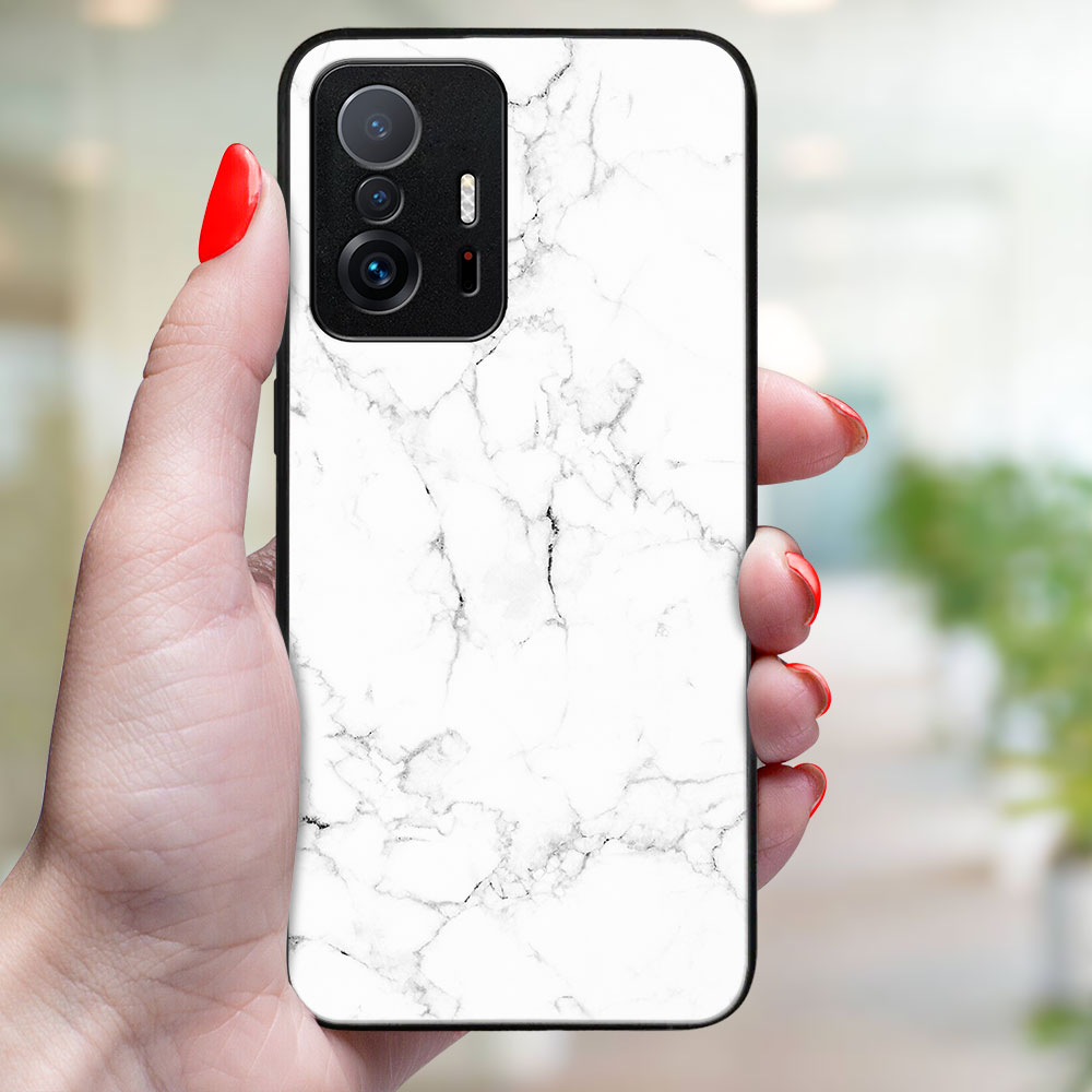 MY ART Capac De Protecție Pentru Xiaomi 11T / 11T Pro WHITE MARBLE (144)