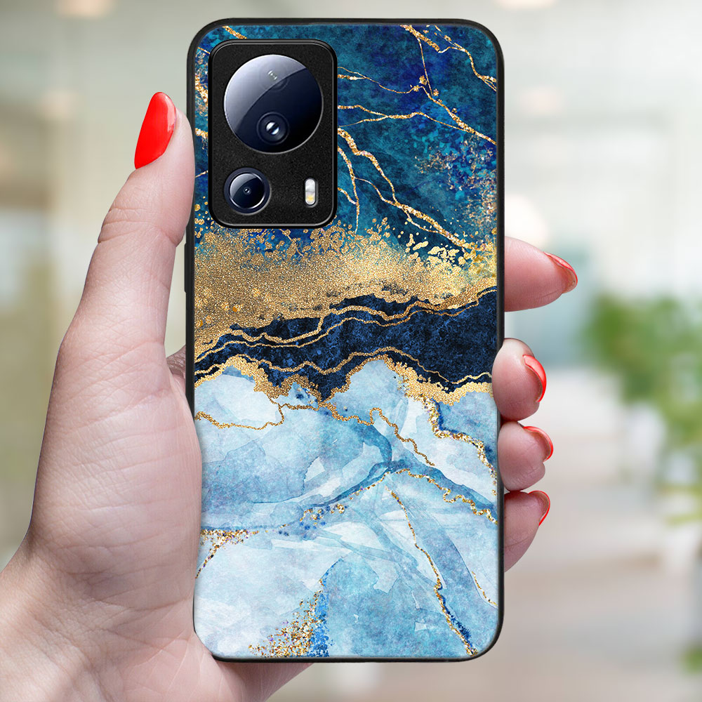 MY ART Capac De Protecție Pentru Xiaomi 13 Lite BLUE MARBLE (141)