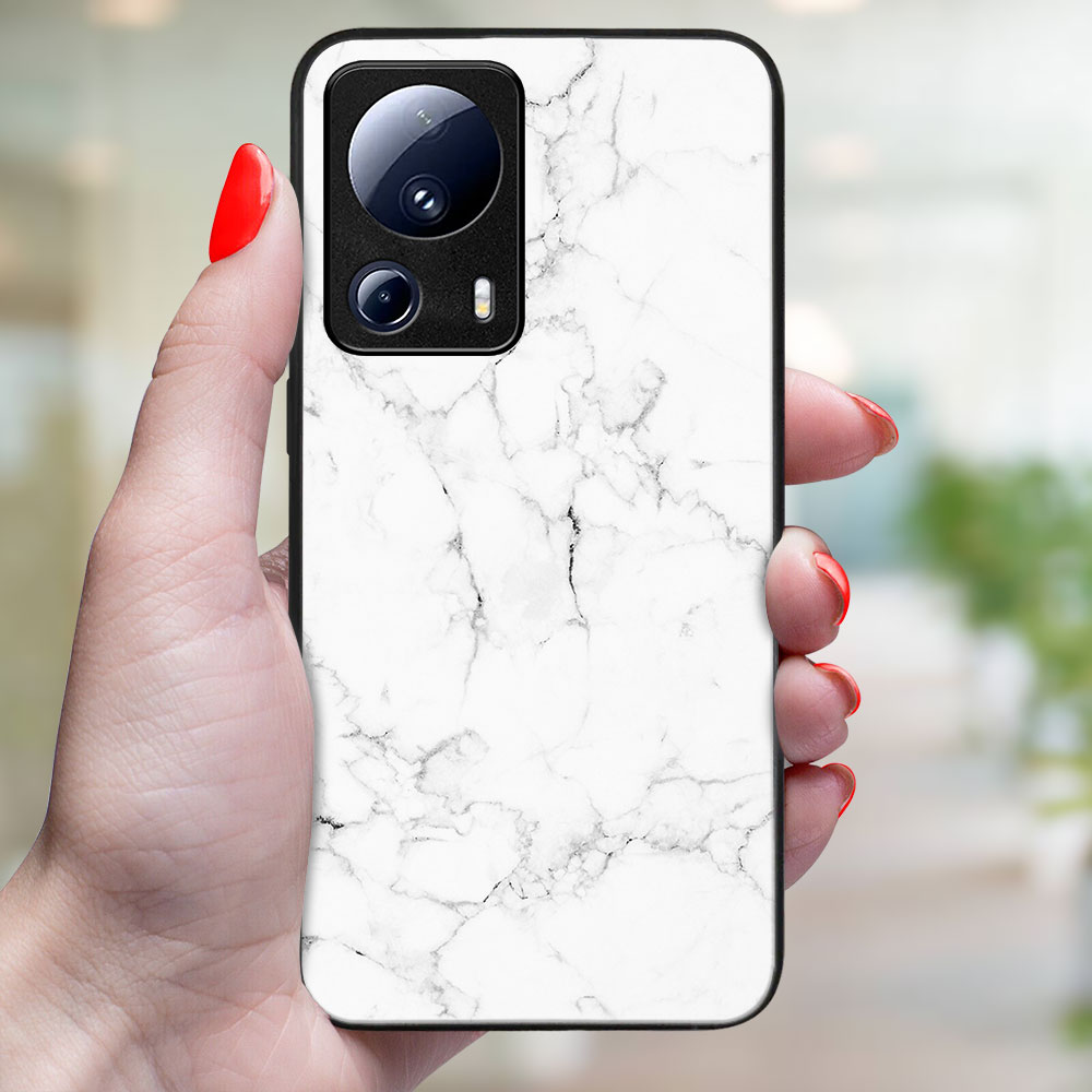 MY ART Capac De Protecție Pentru Xiaomi 13 Lite WHITE MARBLE (144)