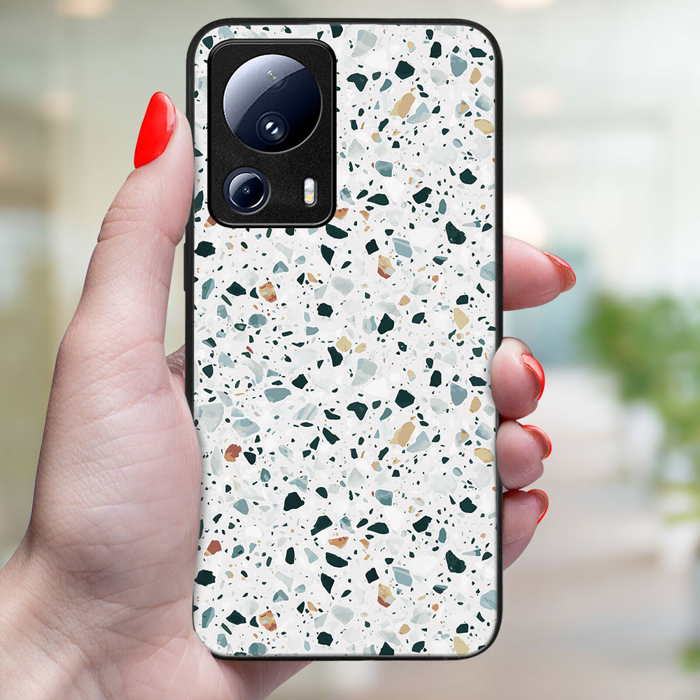 MY ART Husă De Protecție Pentru Xiaomi 13 Lite GREY TERRAZZO (163)