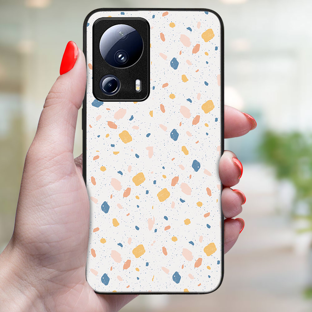 MY ART Husă De Protecție Pentru Xiaomi 13 Lite ORANGE TERRAZZO (165)