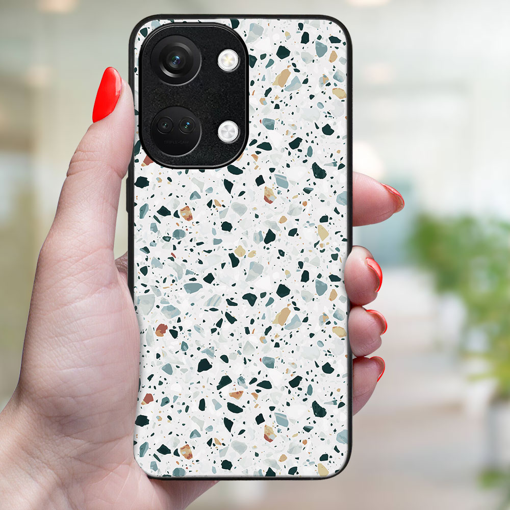 MY ART Husă De Protecție Pentru OnePlus Nord 3 5G GREY TERRAZZO (163)