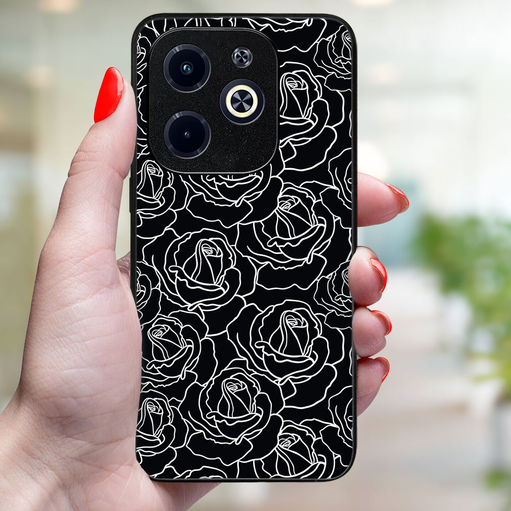 MY ART Husă De Protecție Pentru Infinix Hot 40i ROSES (172)