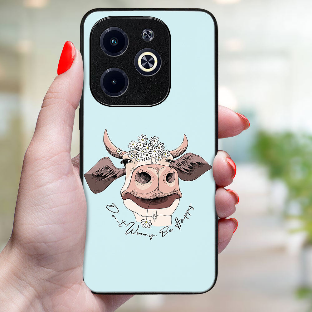 MY ART Husă De Protecție Pentru Infinix Hot 40i HAPPY COW (181)