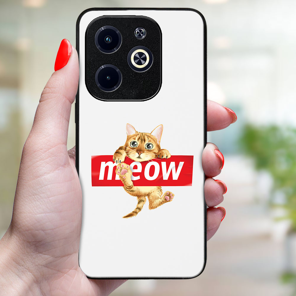 MY ART Husă De Protecție Pentru Infinix Hot 40i MEOW (183)