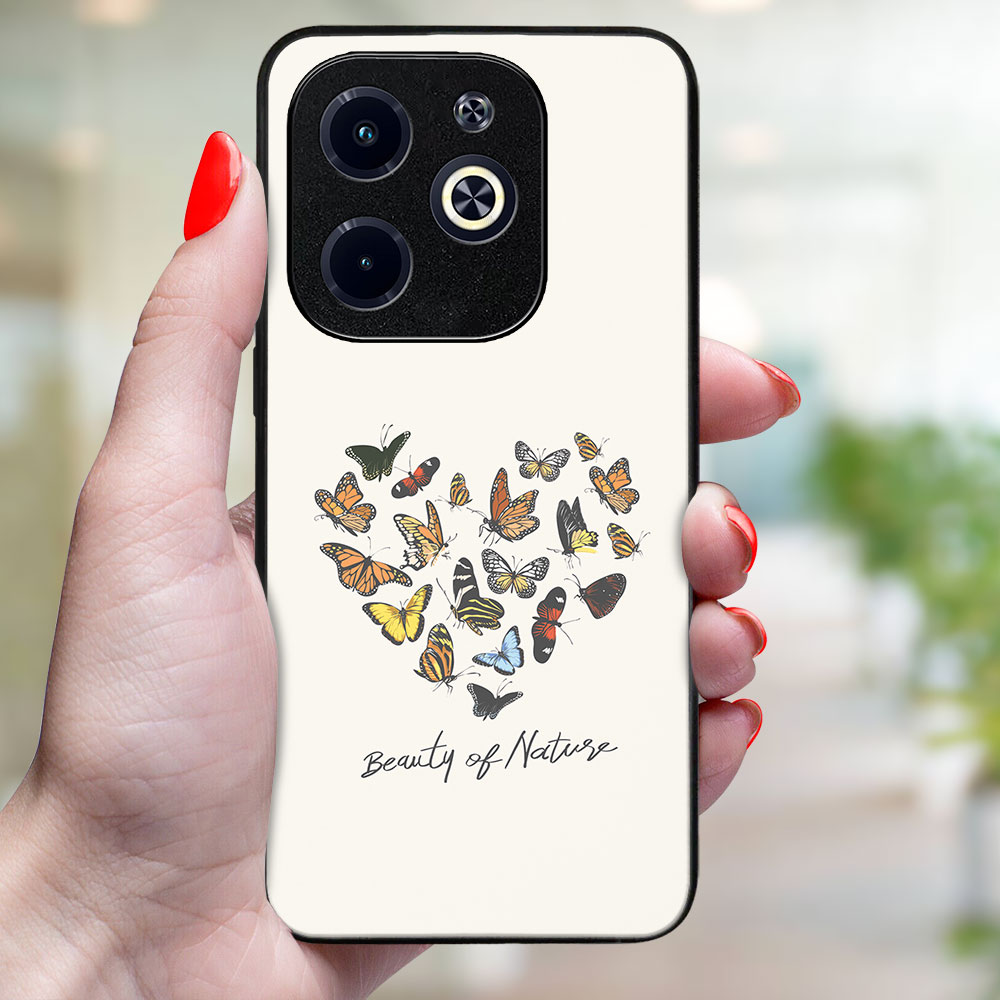 MY ART Husă De Protecție Pentru Infinix Hot 40i BUTTERFLIES (240)