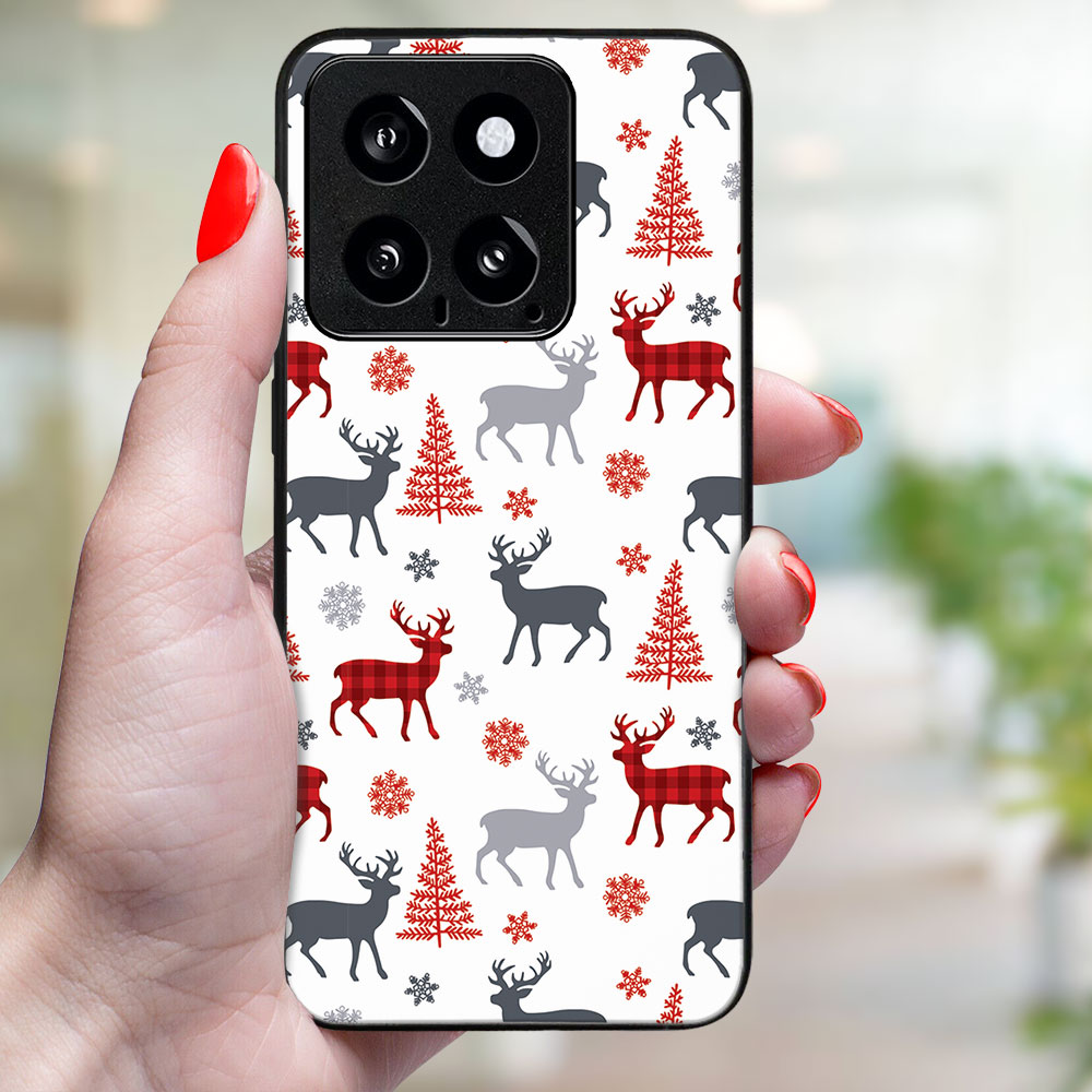 MY ART Capac Cu Design De Crăciun Xiaomi 14 DEER (068)