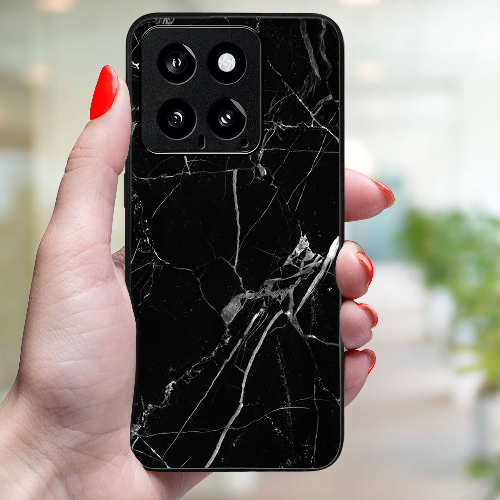 MY ART Capac De Protecție Pentru Xiaomi 14 BLACK MARBLE (142)