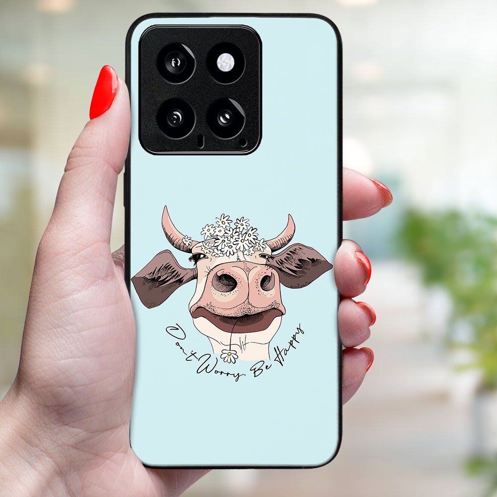 MY ART Husă De Protecție Pentru Xiaomi 14 HAPPY COW (181)