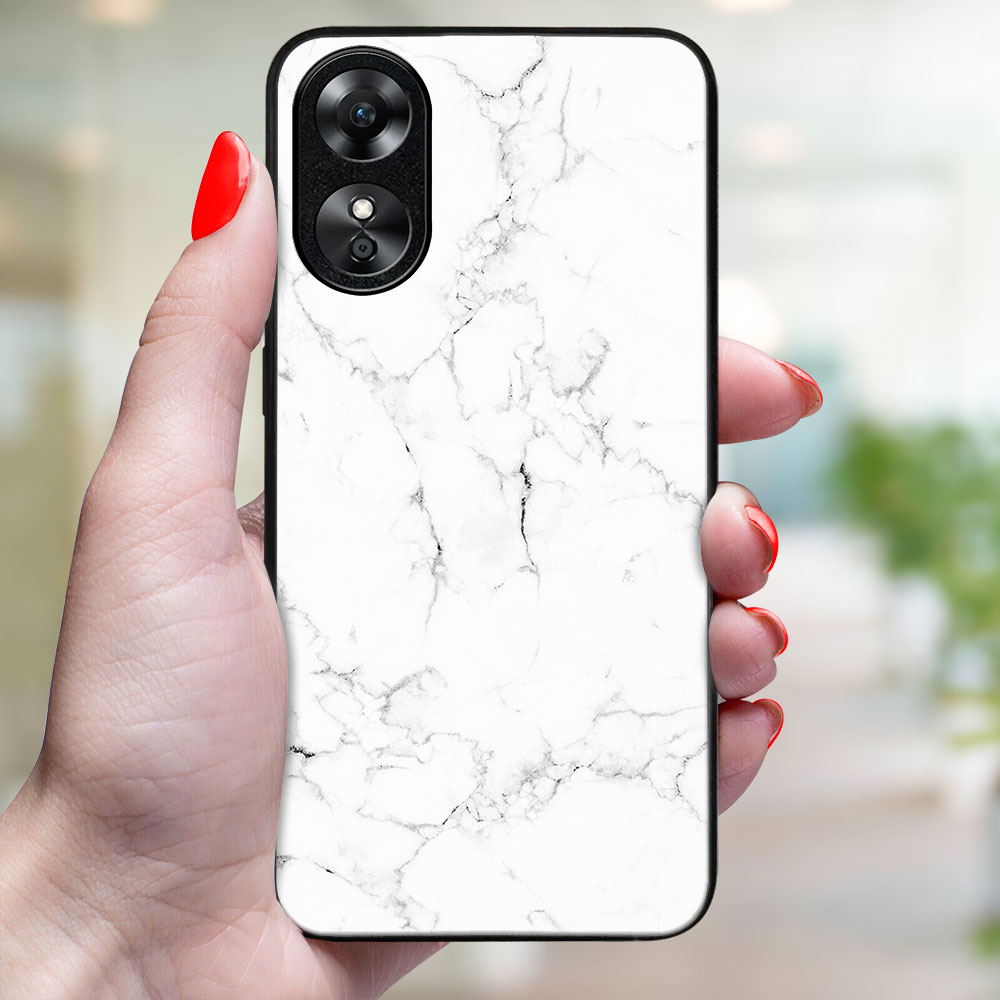 MY ART Capac De Protecție Pentru Oppo A38 WHITE MARBLE (144)