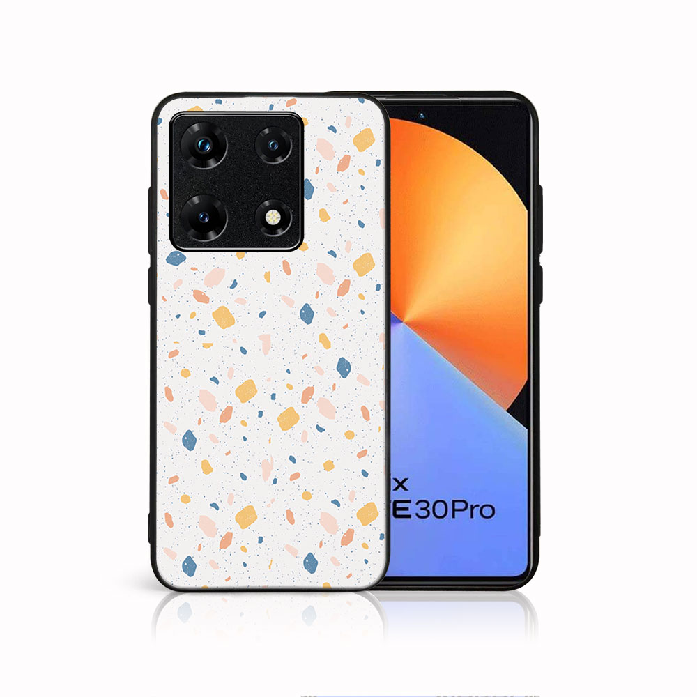 MY ART Husă De Protecție Pentru Infinix Note 30 Pro ORANGE TERRAZZO (165)