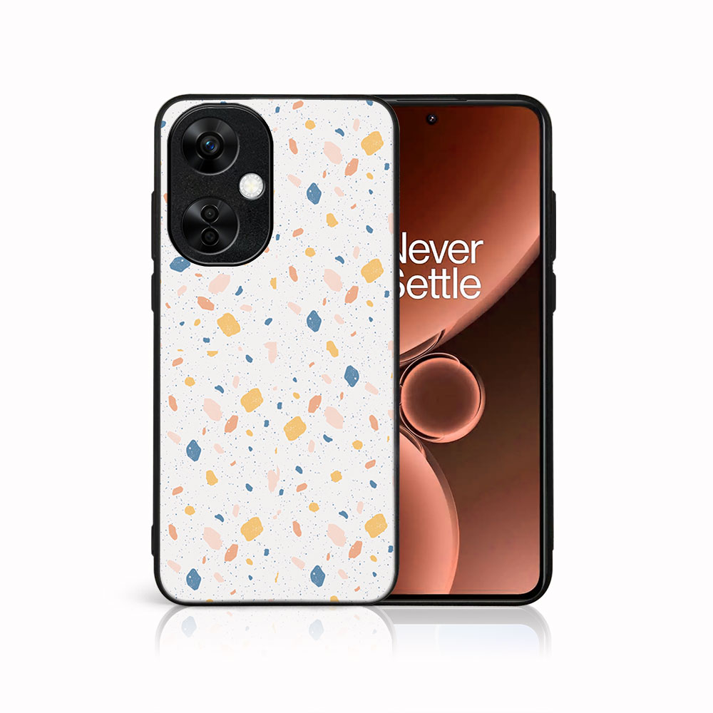 MY ART Husă De Protecție Pentru OnePlus Nord CE 3 Lite 5G ORANGE TERRAZZO (165)