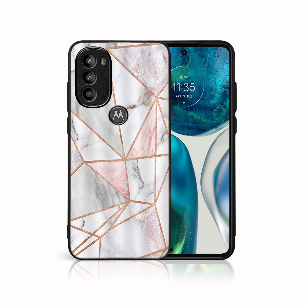 MY ART Husă De Protecție Motorola Moto G71 5G PINK MARBLE (143)