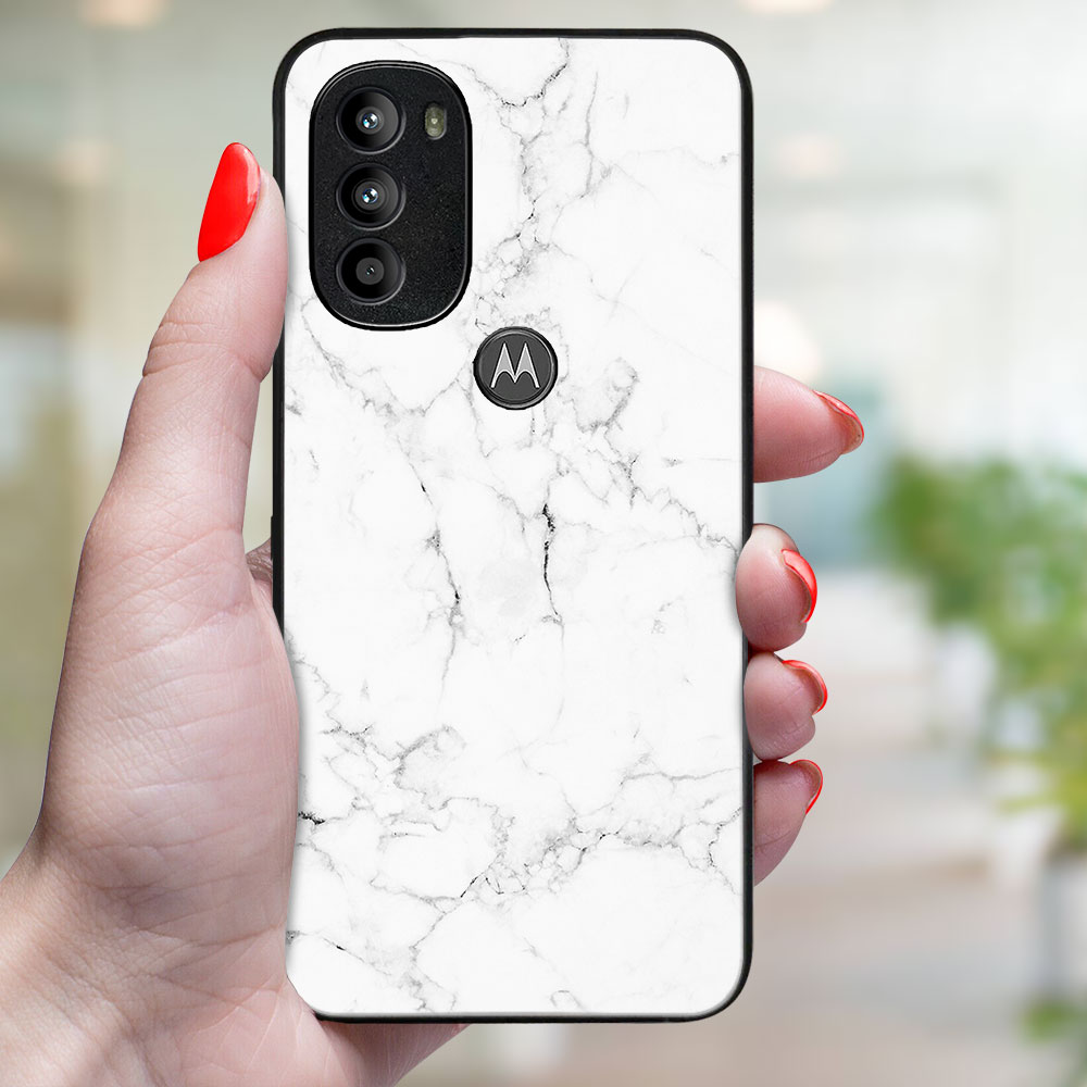 MY ART Husă De Protecție Motorola Moto G71 5G WHITE MARBLE (144)