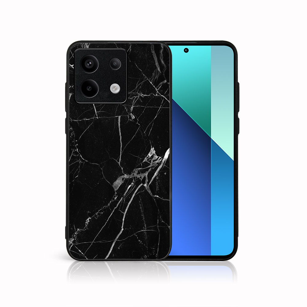 MY ART Husă De Protecție Pentru Xiaomi Redmi Note 13 Pro 5G BLACK MARBLE (142)