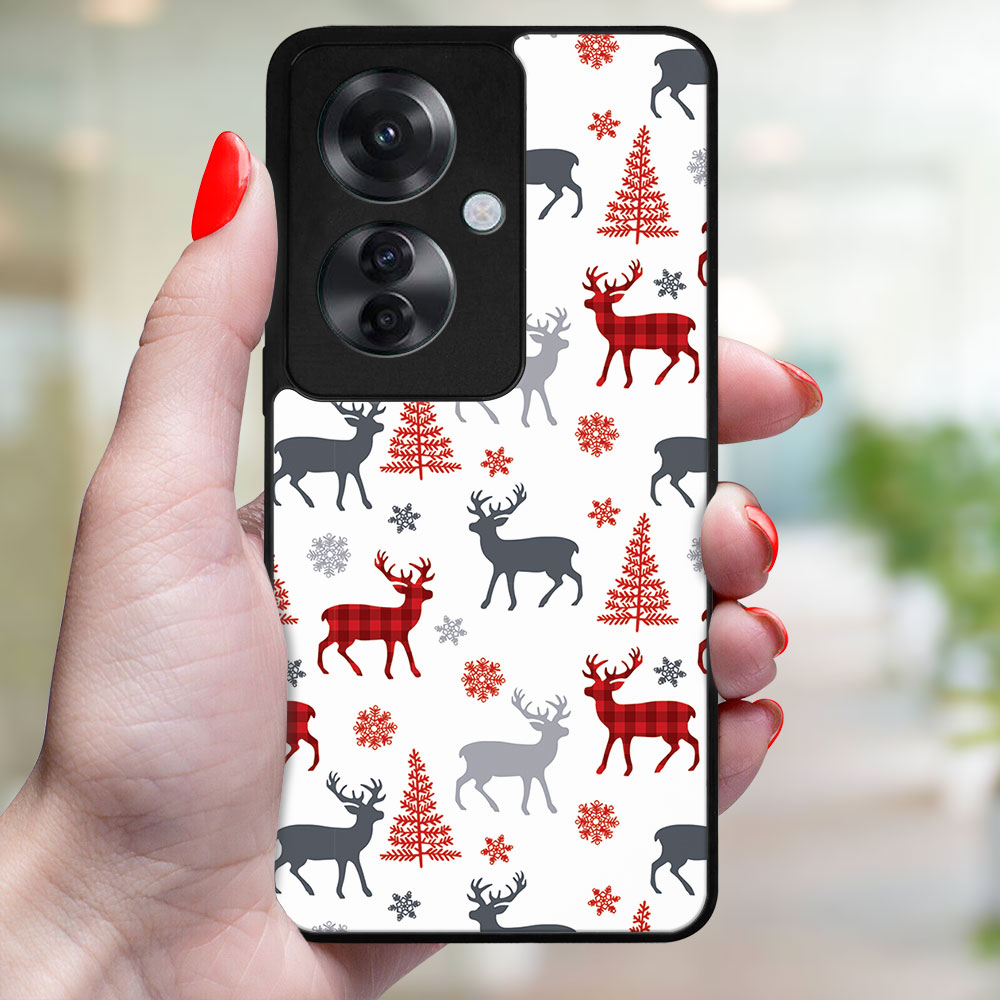 MY ART Capac Cu Design De Crăciun Oppo Reno11 F 5G DEER (068)