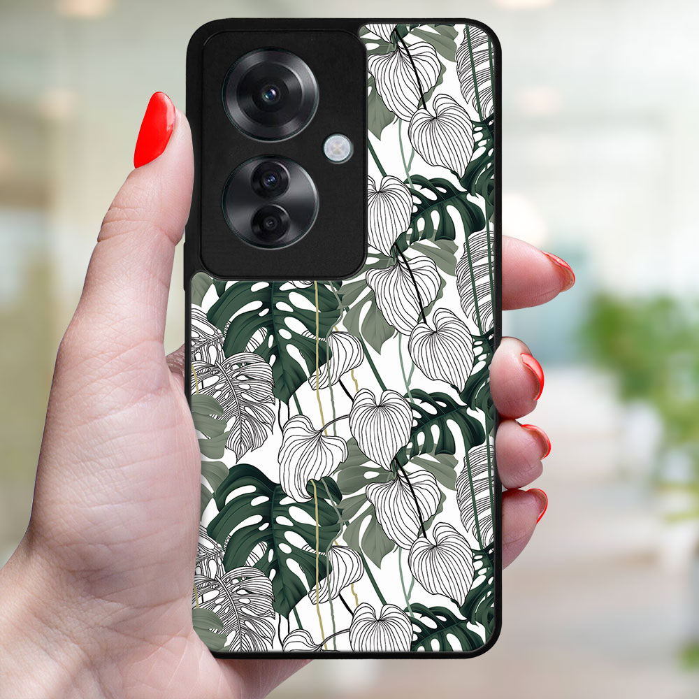 MY ART Husă De Protecție Pentru Oppo Reno11 F 5G LEAF (175)