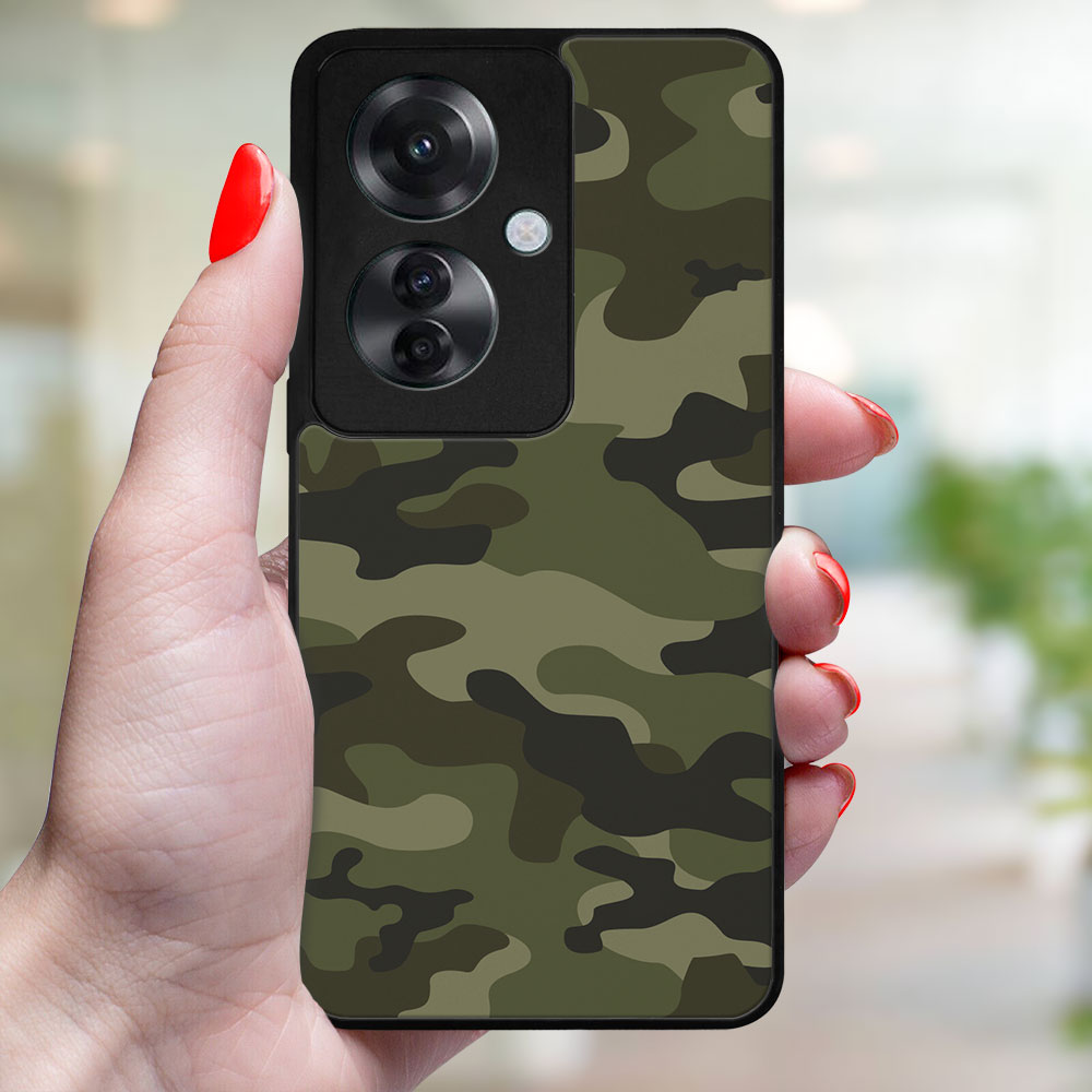 MY ART Husă De Protecție Pentru Oppo Reno11 F 5G GREEN CAMO (235)