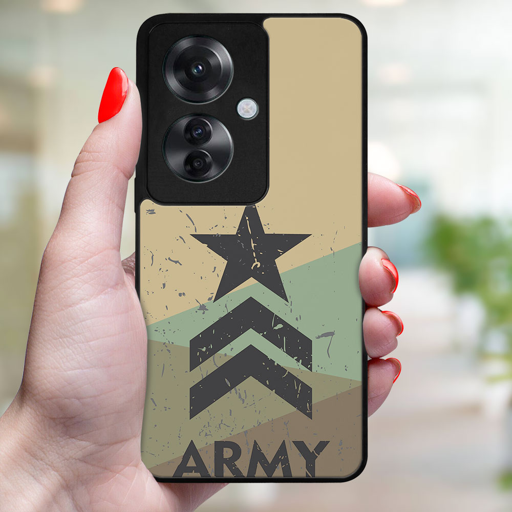 MY ART Husă De Protecție Pentru Oppo Reno11 F 5G ARMY (236)