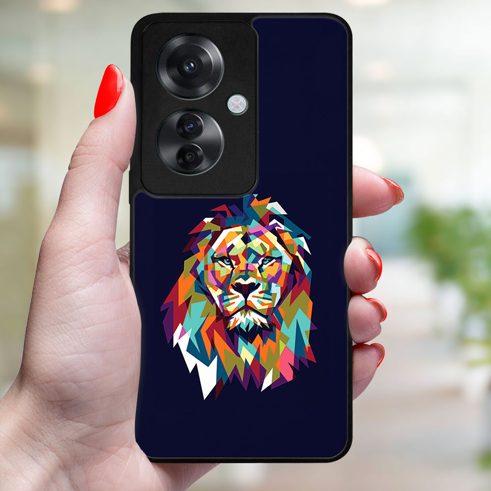 MY ART Husă De Protecție Pentru Oppo Reno11 F 5G LION (246)