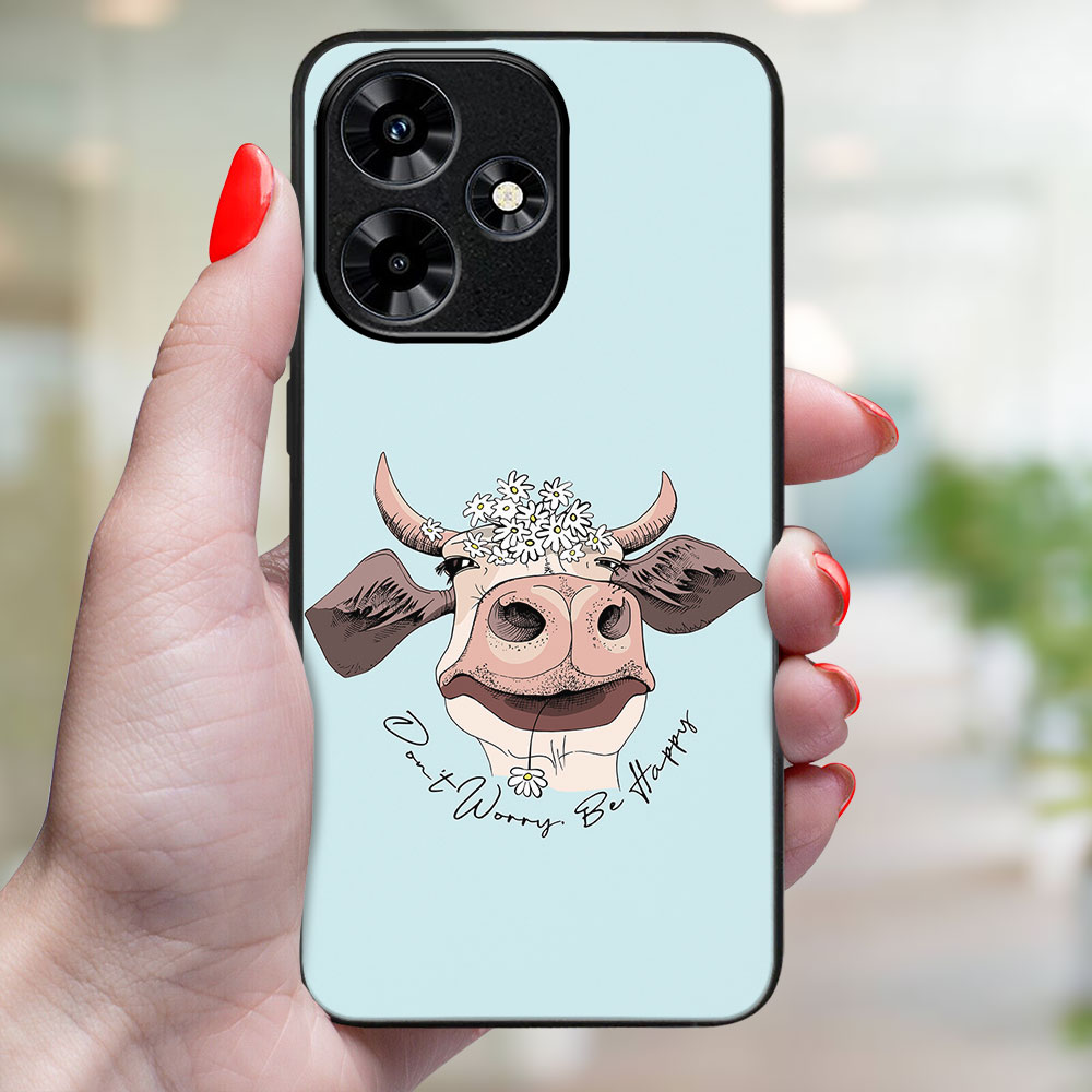 MY ART Husă De Protecție Pentru Infinix Hot 30 HAPPY COW (181)