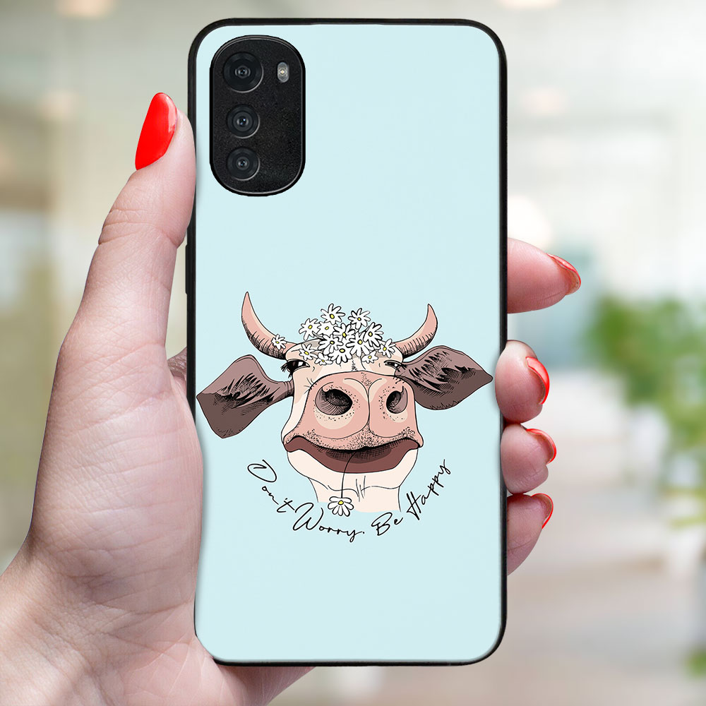 MY ART Husă De Protecție Pentru Motorola Moto E32 / E32s HAPPY COW (181)