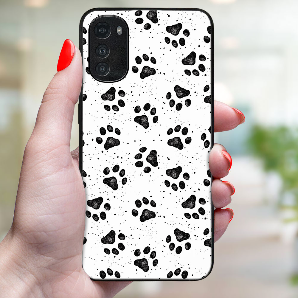 MY ART Husă De Protecție Pentru Motorola Moto E32 / E32s PAWS (185)