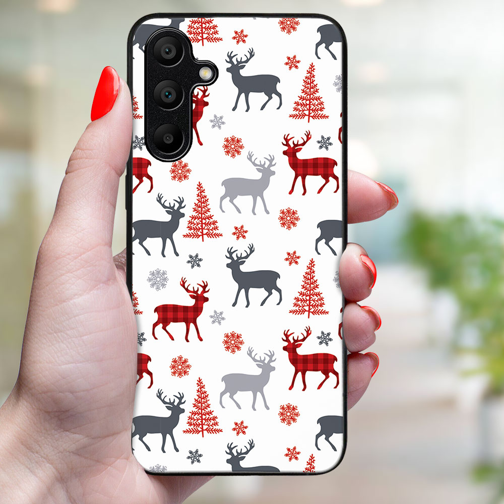 MY ART Husă Cu Design De Crăciun Samsung Galaxy A15 DEER (068)